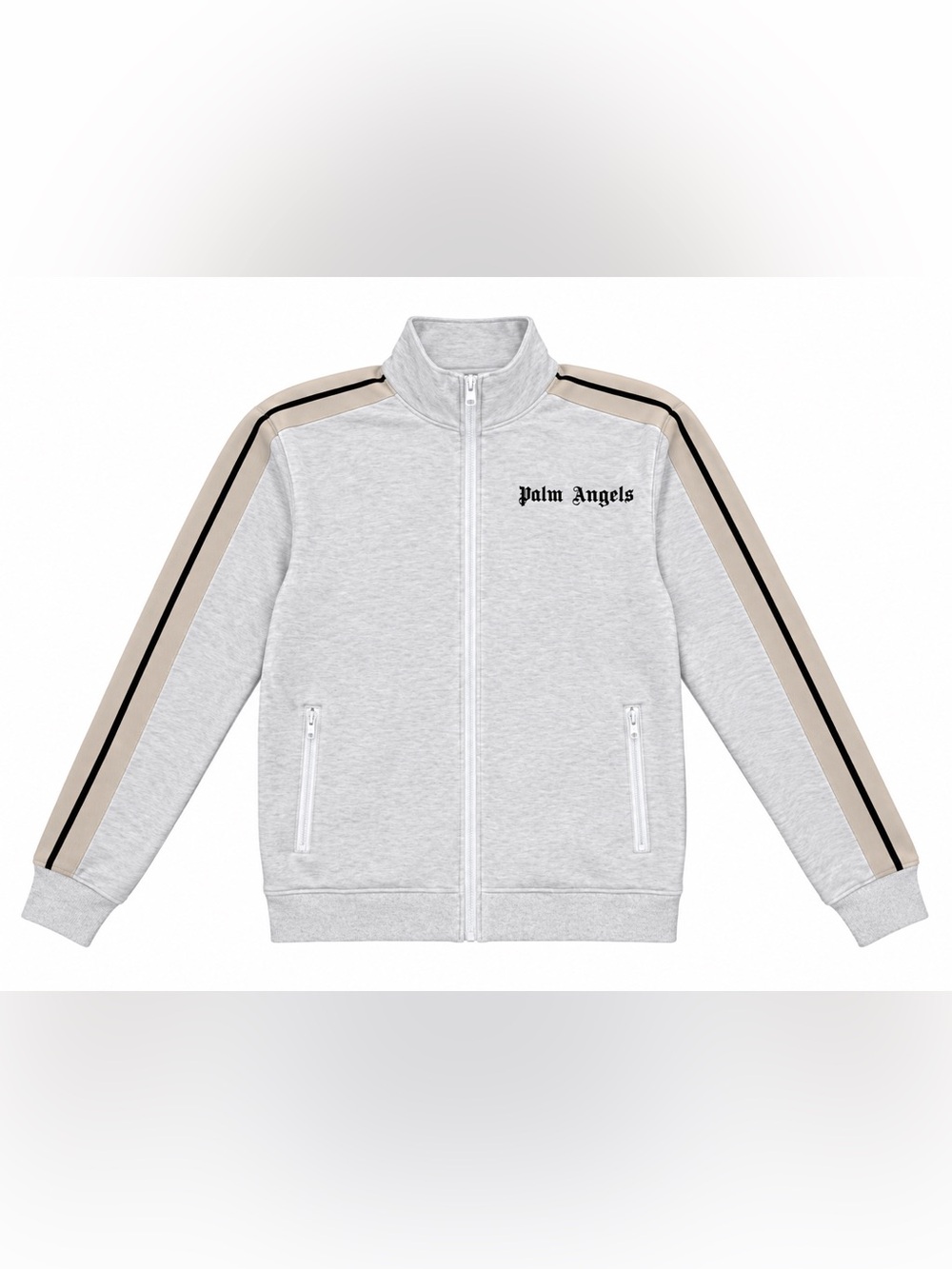 Palm Angels Light Gray Tracksuit Jacket XL Mens